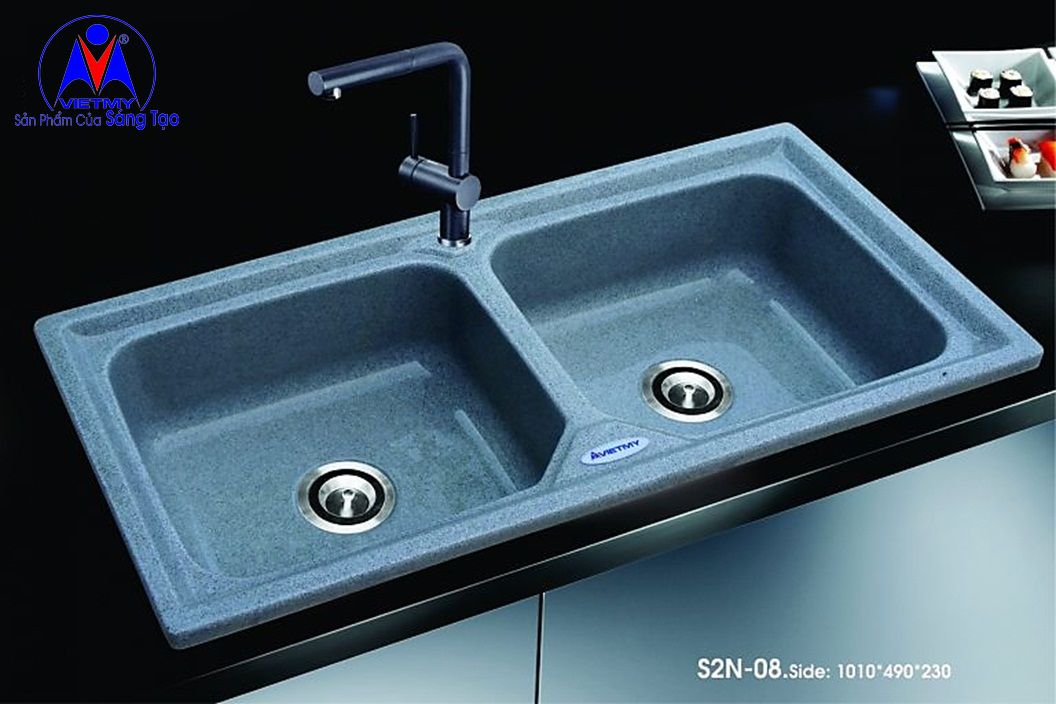 Chậu chén đá nhân tạo Việt Mỹ S2N-08